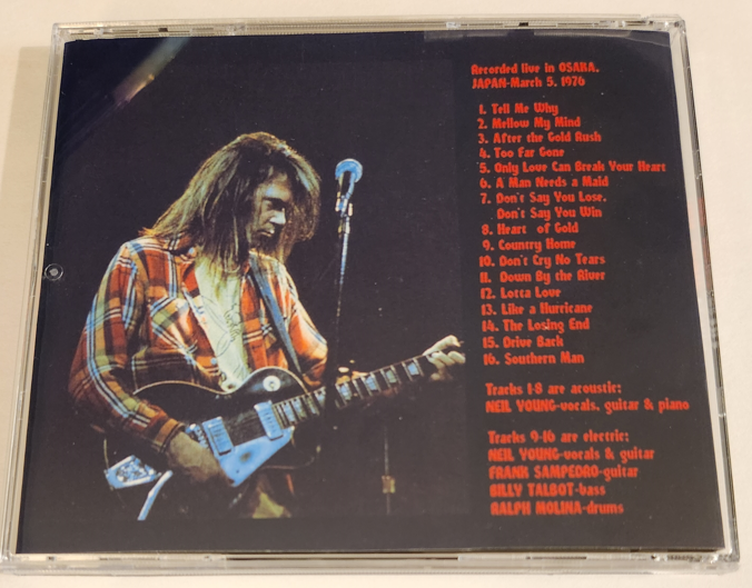 Neil Young: Osaka 1976 - Festival Hall, Osaka, Japan, March 5, 1976 Live Concert (1CD) - Image 2