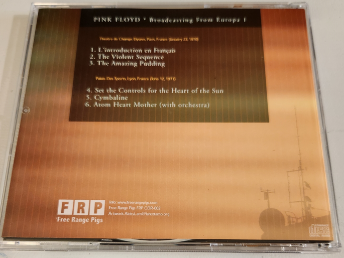 Pink Floyd: Broadcasting From Europa 1 - Hotel de Champs-Elysees a Paris Paris, France January 23, 1970 (2CD) - Image 2