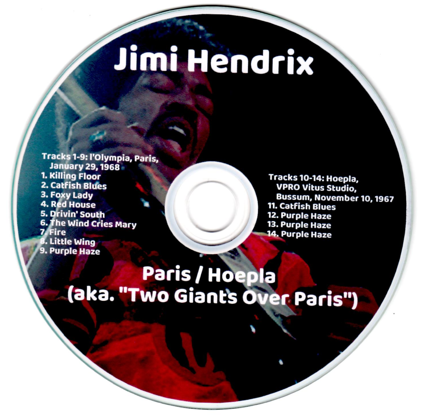 Jimi Hendrix: Paris / Hoepla - l'Olympia, Paris, January 29, 1968 + Vitus Studio, Bussum, November 10, 1967 Studio Sessions + Live Concert (1CD) - Image 3