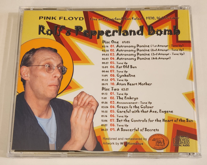Pink Floyd: Rolf's Pepperland Bomb Pepperland Auditorium, San Rafael, CA October 16, 1970 Live Concert (2CD) - Image 2