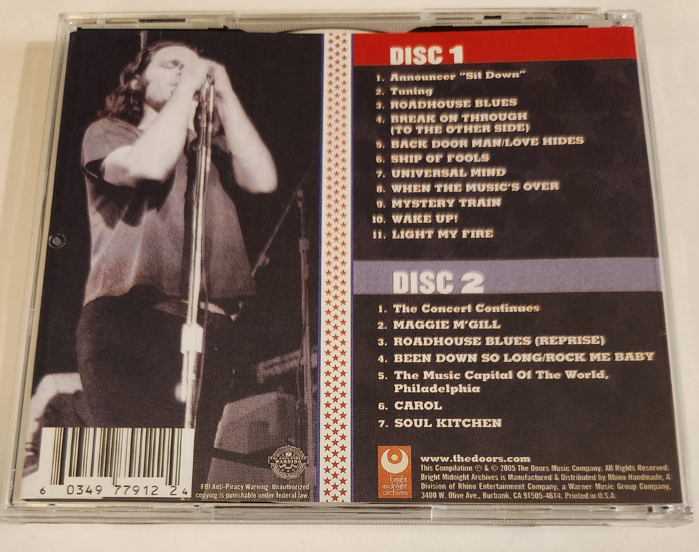 The Doors: Live in Philadelphia '70 - May 1st 1970, Spectrum, PA Live Concert (2CD) - Image 2