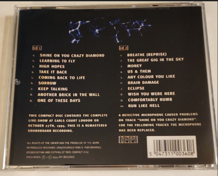 Pink Floyd: Pigs On The Swing Earl's Court, London October 27, 1994 Live Concert (2CD) - Image 2