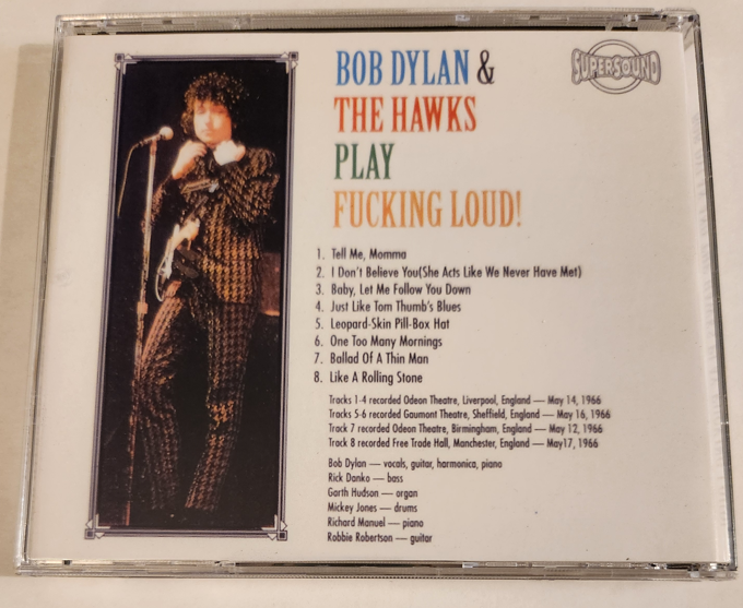 Bob Dylan & the Hawks: Play Fucking Loud - UK Tour 1966 - Live Concert (1CD) - Image 2