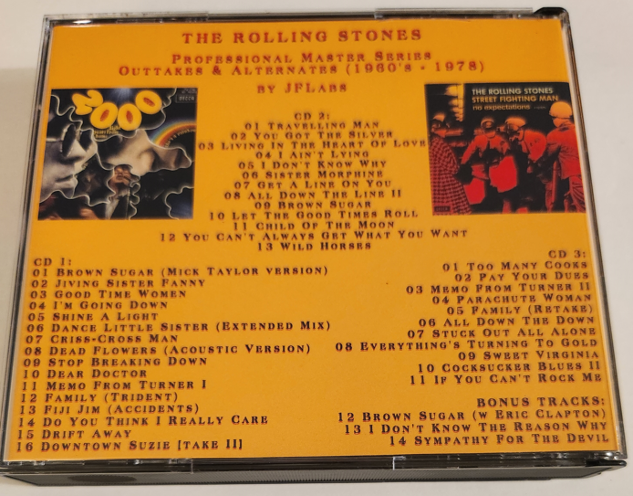 Rolling Stones: Professional Master Series Outtakes & Alternates (1960's - 1978) Sessions, Demos, Rehearsals (3CD) - Image 2