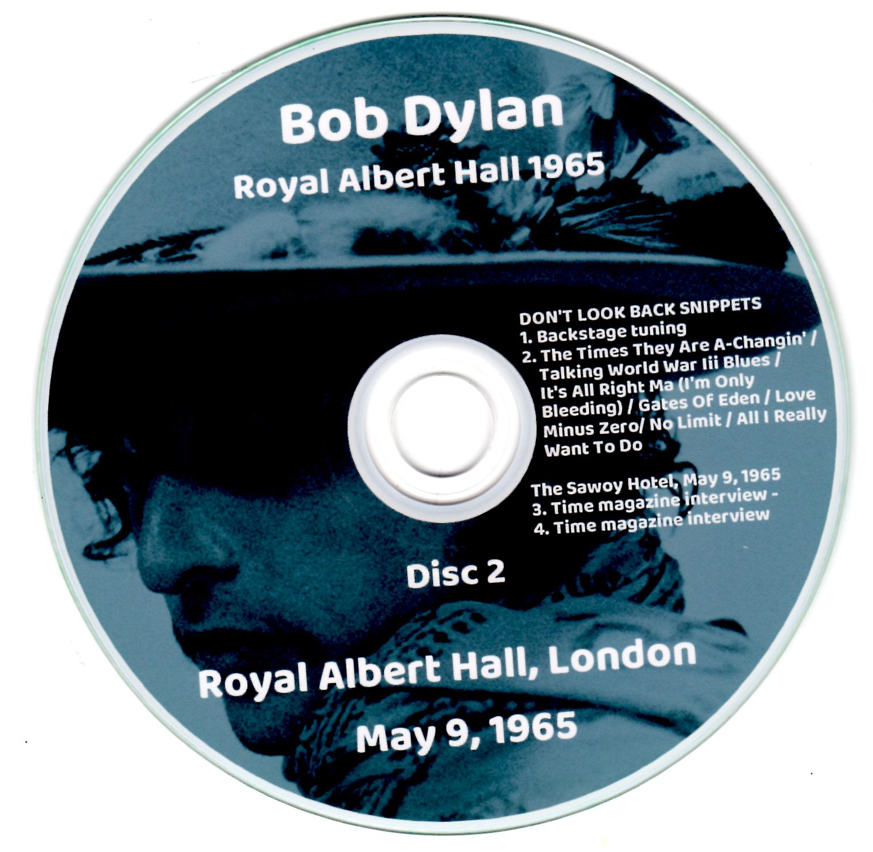 Bob Dylan: Royal Albert Hall 1965: 2012 Remaster - Royal Albert Hall, London May 9, 1965 Live Concert (2CD) - Image 4