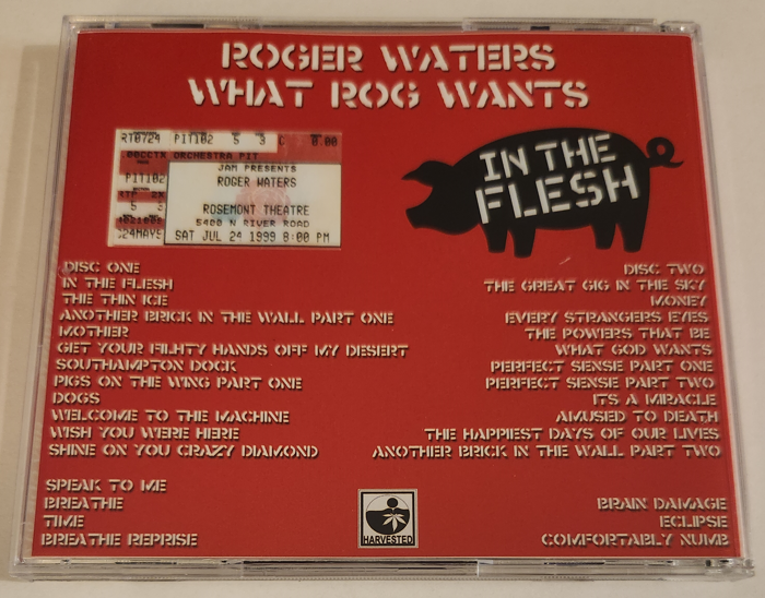 Roger Waters: Rosemont Theater, Chicago, Illinois July 24, 1999 Live Concert (2CD) - Image 2