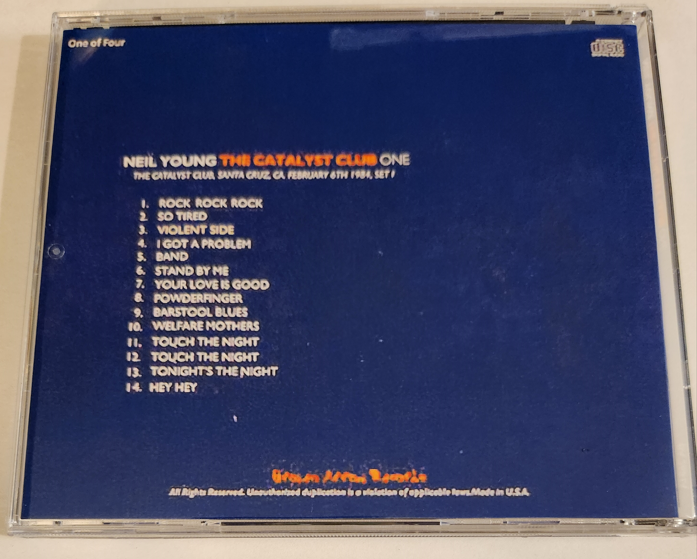Neil Young & Crazy Horse: The Catalyst Club, Santa Cruz, CA February 6, 7, 1984 Live Concert (4 Separate CDs) - Image 2