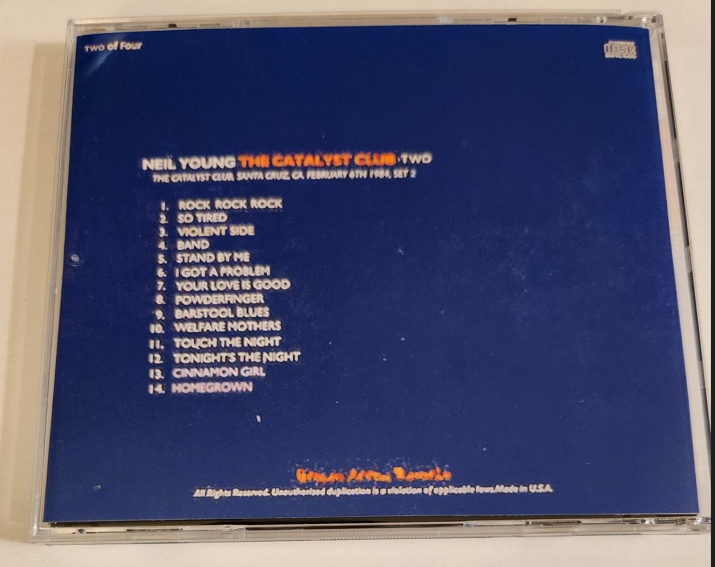 Neil Young & Crazy Horse: The Catalyst Club, Santa Cruz, CA February 6, 7, 1984 Live Concert (4 Separate CDs) - Image 5
