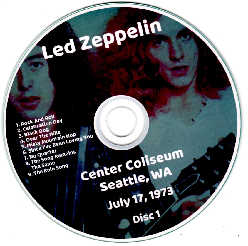 Led Zeppelin: V 1/2 + Center Coliseum, Seattle, WA July 17, 1973 Live Concert (2CD) - Image 3