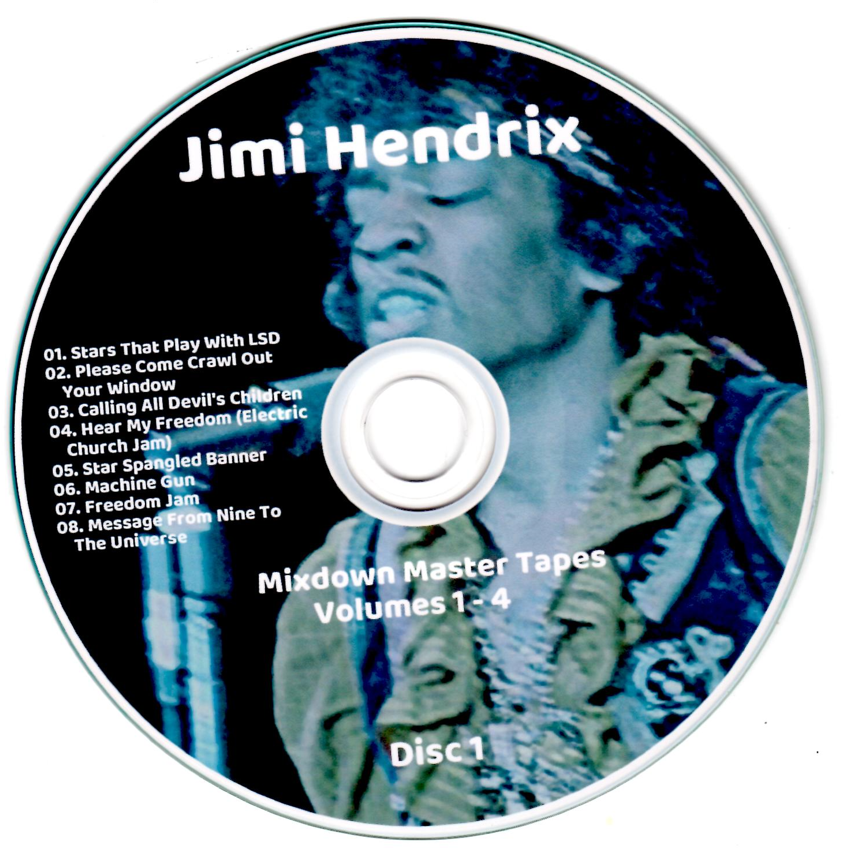 Jimi Hendrix: Mixdown Master Tapes Volumes 1 - 4 Various studio jams and outtakes 1967 - 1970 (4Single CDs) - Image 3