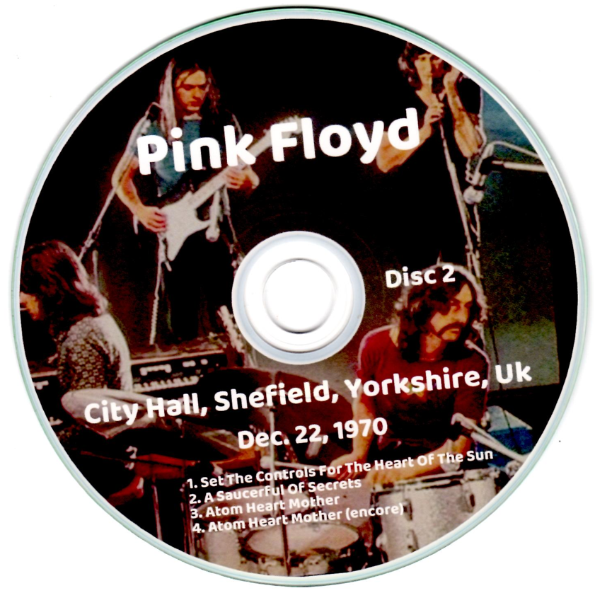 Pink Floyd: City Hall, Shefield, Yorkshire, Uk, December 22, 1970 Live Concert (2CD) - Image 4