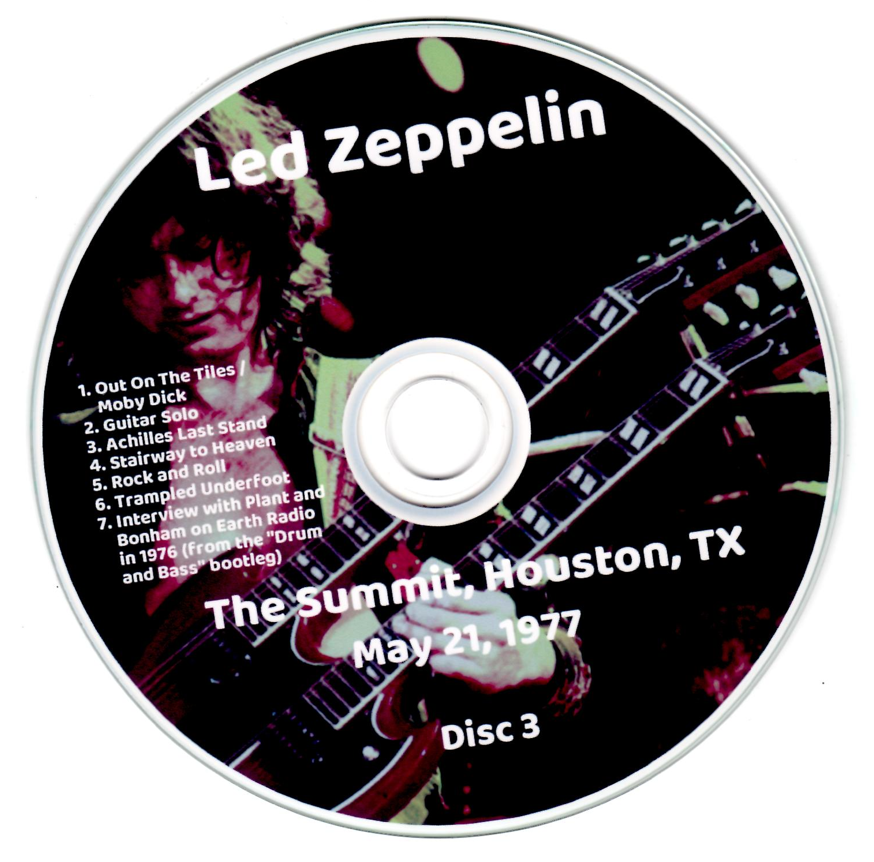 Led Zeppelin: The Dragon Snake - Upgraded The Summit, Houston, TX May 21, 1977 Live Concert (3CD) - Image 5