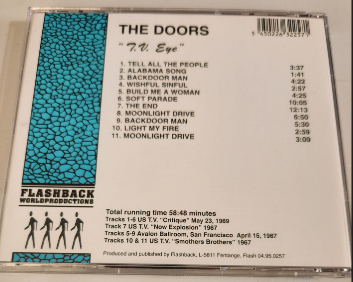 The Doors: T.V. Eye - US Studio TV & Live Concert Compilation (1CD) - Image 2