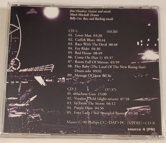 Jimi Hendrix: Tivoli Grona Lund - Stora Scenen, Grona Lund, Stockholm August 31, 1970 Live Concert (2CD) - Image 2