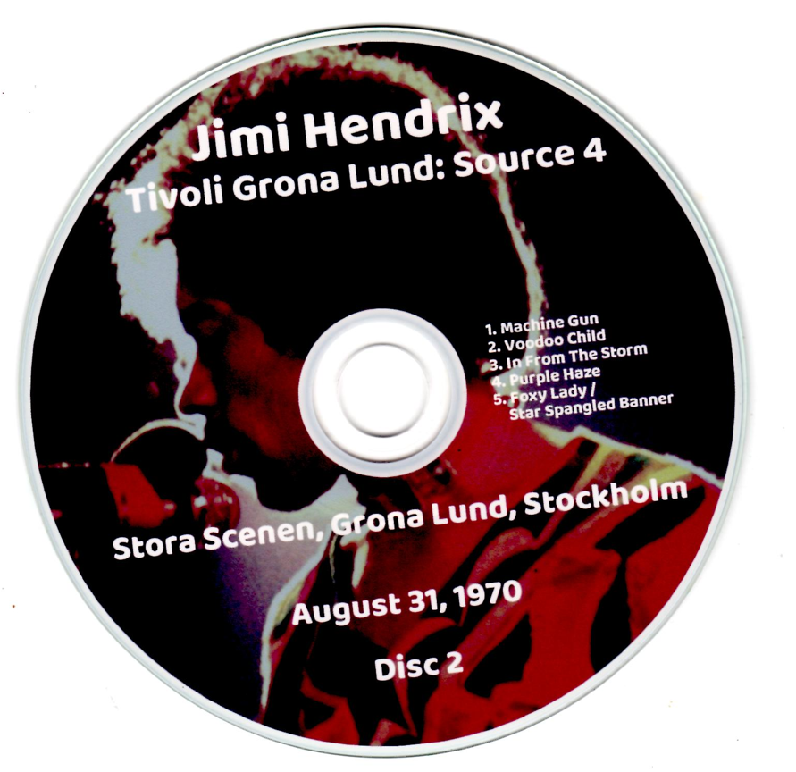 Jimi Hendrix: Tivoli Grona Lund - Stora Scenen, Grona Lund, Stockholm August 31, 1970 Live Concert (2CD) - Image 4