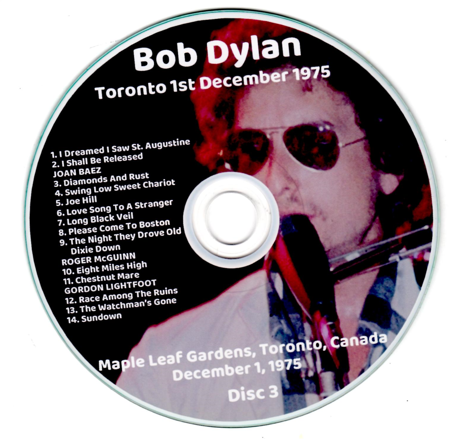 Bob Dylan: Maple Leaf Gardens, Toronto, Canada December 1, 1975 Live Concert (2 Double CDs=4CD) - Image 7