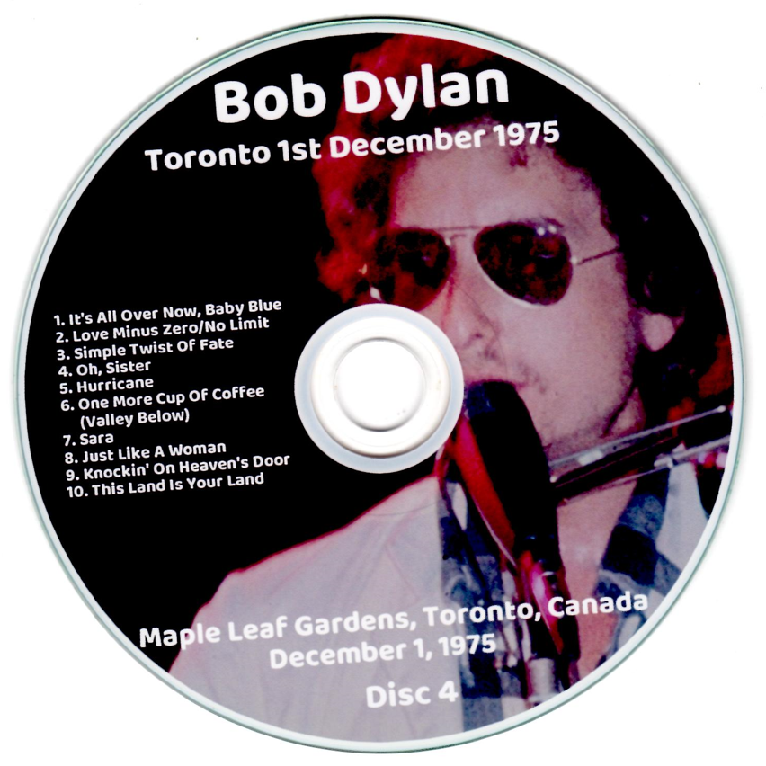 Bob Dylan: Maple Leaf Gardens, Toronto, Canada December 1, 1975 Live Concert (2 Double CDs=4CD) - Image 8