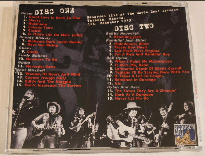 Bob Dylan: Maple Leaf Gardens, Toronto, Canada December 1, 1975 Live Concert (2 Double CDs=4CD) - Image 2