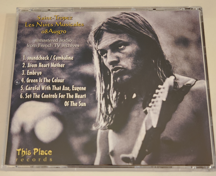 Pink Floyd: Saint-Tropez Les Nuits Musicales, Saint Tropez, France August 8, 1970 Live Concert (1CD) - Image 2