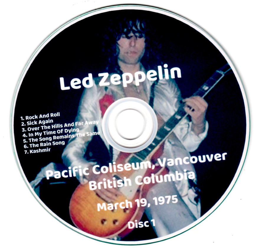 Led Zeppelin: Snow Jobs Pacific Coliseum, Vancouver, British Columbia March 19, 1975 Live Concert (3CD) - Image 3