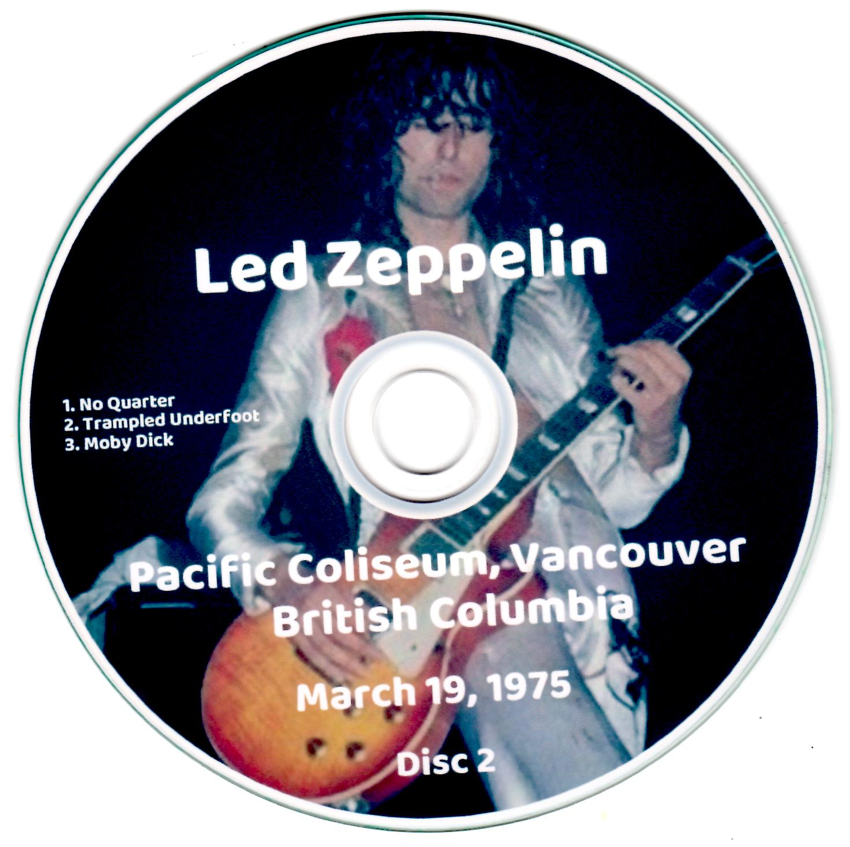 Led Zeppelin: Snow Jobs Pacific Coliseum, Vancouver, British Columbia March 19, 1975 Live Concert (3CD) - Image 4