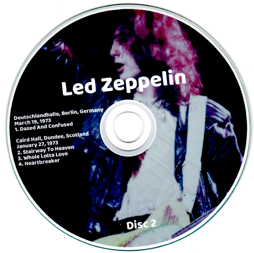 Led Zeppelin: A Soundboard Platter - Austria 3-16-73 + Germany 3-19-73 + Scotland 1-27-73 + Germany 3-21-73 Live Concerts (4CD) - Image 4