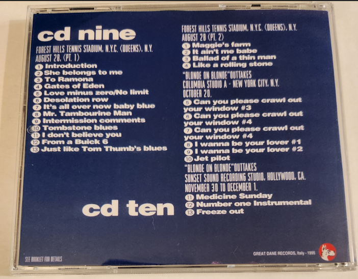 Bob Dylan: 1965 Revisited - Original 10CD version of Great Dane bootleg set - Studio Sessions, Demos Outtakes (4 Single CDs + 5 Double CDs=14 CDs) - Image 22