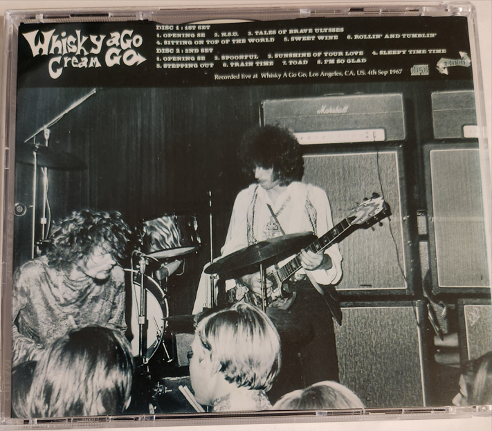 Cream: Whisky A Go Go, Los Angeles, CA September 4, 1967 Live Concert (2CD) - Image 2