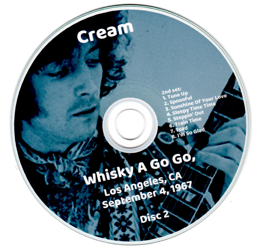 Cream: Whisky A Go Go, Los Angeles, CA September 4, 1967 Live Concert (2CD) - Image 4
