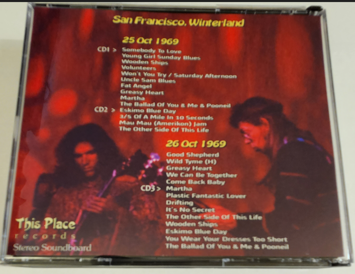 Jefferson Airplane: A Weekend At Winterland - Winterland, San Francisco, CA October 25-26, 1969 Live Concert (3CD) - Image 2