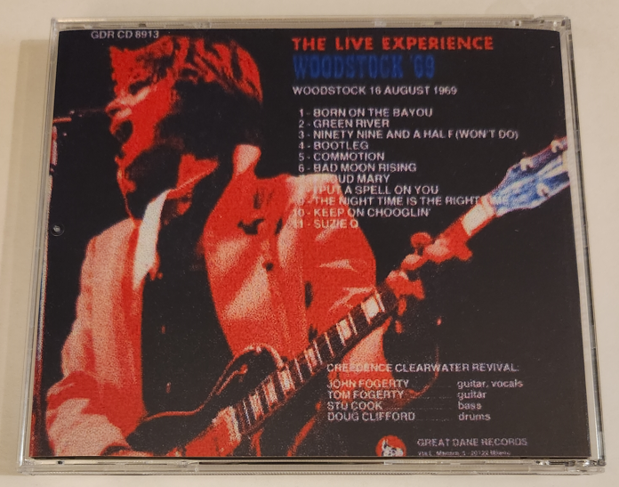 Creedence Clearwater: Woodstock Festival, August 16, 1969 Live Concert (1CD) - Image 2