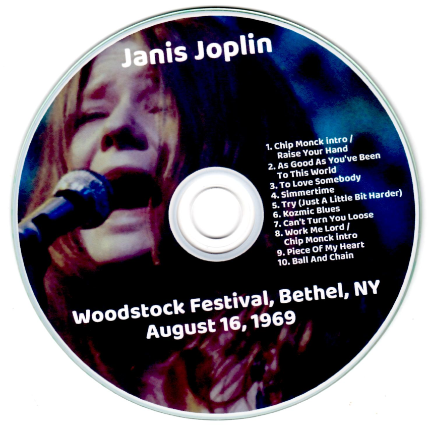 Janis Joplin w/ Kosmic Blues Band - Woodstock Festival, Bethel, NY August 16, 1969 Live Concert (1CD) - Image 3