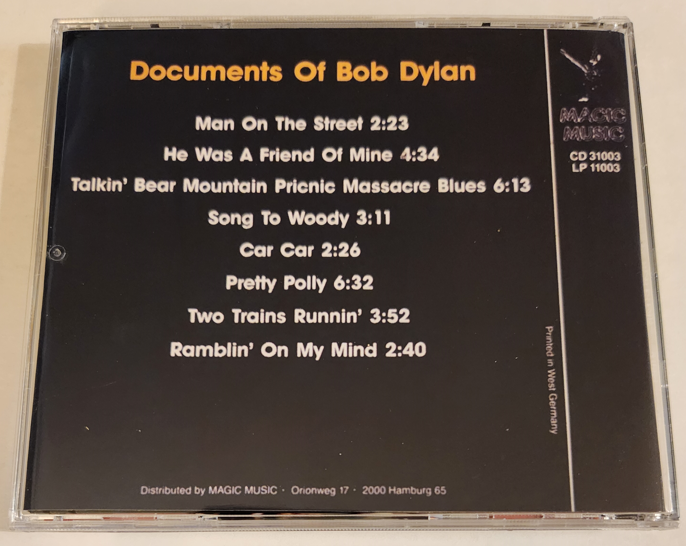 Bob Dylan: Documents Of Bob Dylan - Gaslight Cafe, New York September 6, 1961 Live Concert (1CD) - Image 2