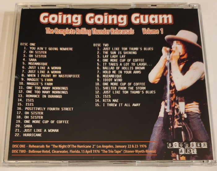 Bob Dylan: Going Going Guam - The Complete Rolling Thunder Rehearsals Studio Sessions, Outtakes (2 Double CDs=4CD) - Image 2