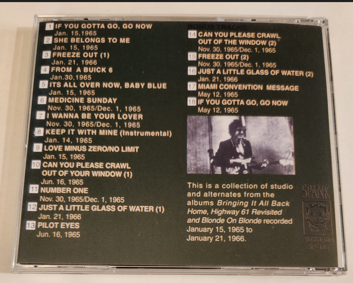 Bob Dylan: Thin White Mercury Music 1965-1966 studio outtakes, Sessions (1CD) - Image 2