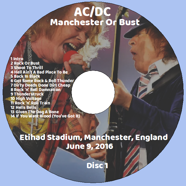 AC/DC: Manchester Or Bust - Etihad Stadium, Manchester, England Live Concert (2CD) - Image 3