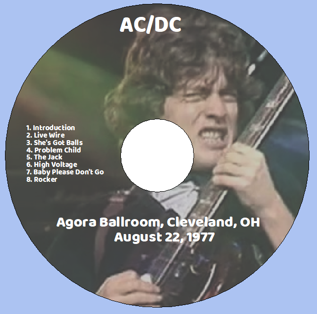 AC/DC: Agora Ballroom, Cleveland, OH August 22, 1977 Live Concert (1CD) - Image 3