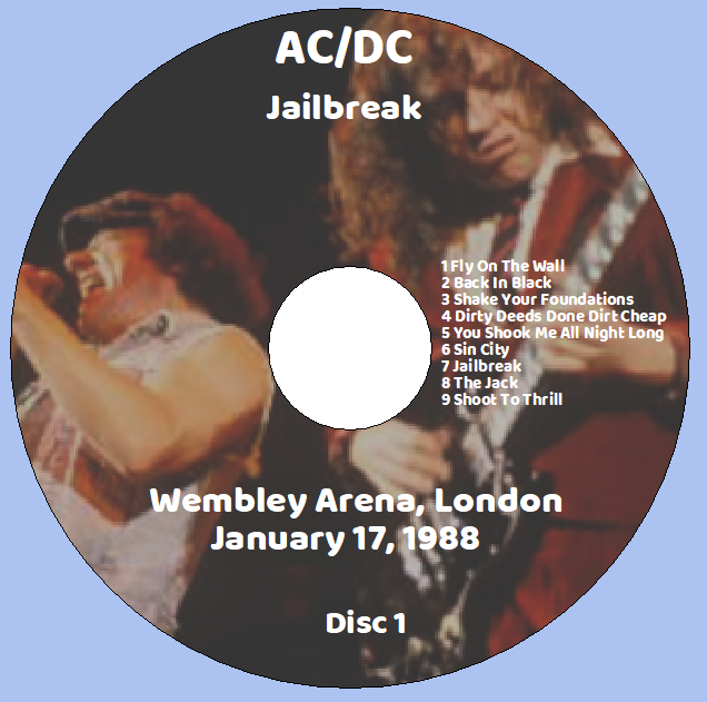 AC/DC: Jailbreak - Wembley Arena, London January 17, 1988 Live Concert (2CD) - Image 3