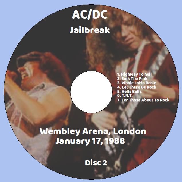 AC/DC: Jailbreak - Wembley Arena, London January 17, 1988 Live Concert (2CD) - Image 4