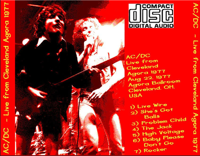 AC/DC: Agora Ballroom, Cleveland, OH August 22, 1977 Live Concert (1CD) - Image 2