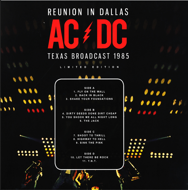 AC/DC: Reunion In Dallas - Reunion Arena, Dallas, TX October 12, 1985 Live Concert (1CD) - Image 2