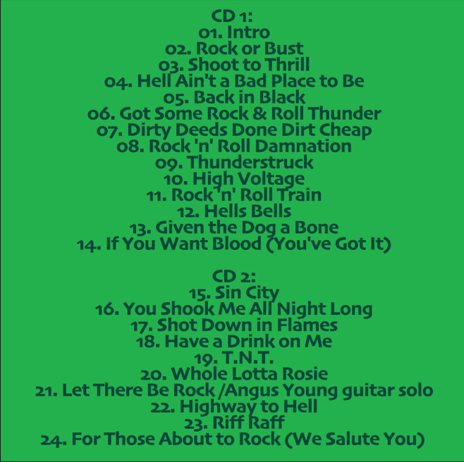 AC/DC: with Axl Rose Festival - Weide, Werchter, Belgium May 16, 2016 Live Concert (2CD) - Image 2