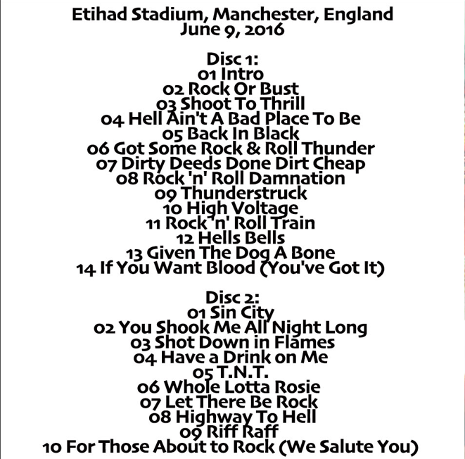 AC/DC: Manchester Or Bust - Etihad Stadium, Manchester, England Live Concert (2CD) - Image 2