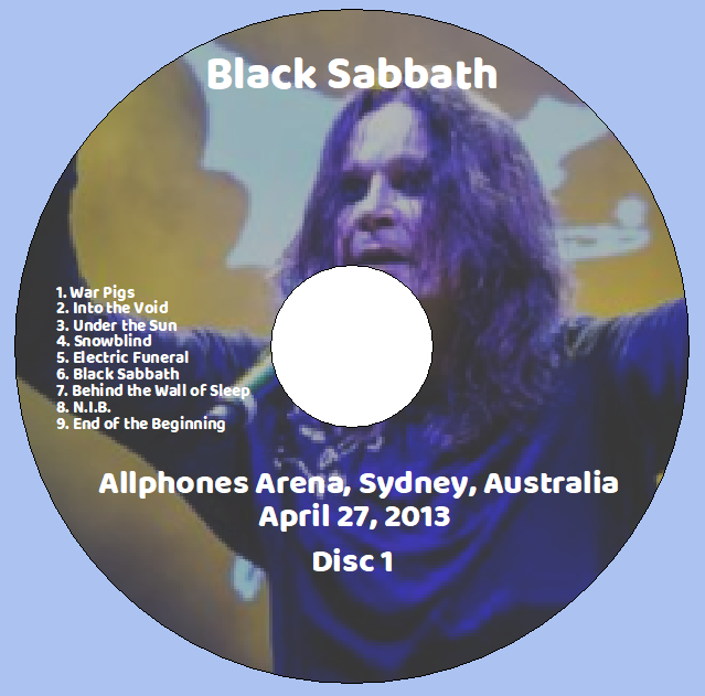 Black Sabbath: Allphones Arena, Sydney, Australia April 27, 2013 Live Concert (2CD) - Image 3