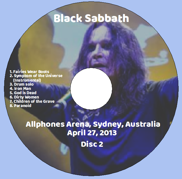 Black Sabbath: Allphones Arena, Sydney, Australia April 27, 2013 Live Concert (2CD) - Image 4