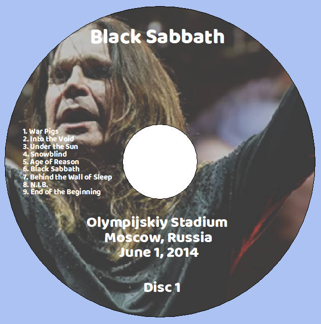 Black Sabbath: Olympijskiy Stadium, Moscow, Russia June 1, 2014 Live Concert (2CD) - Image 3
