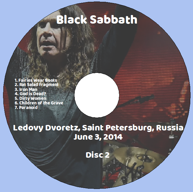 Black Sabbath: Ledovy Dvoretz, Saint Petersburg, Russia June 3, 2014 Live Concert (2CD) - Image 4