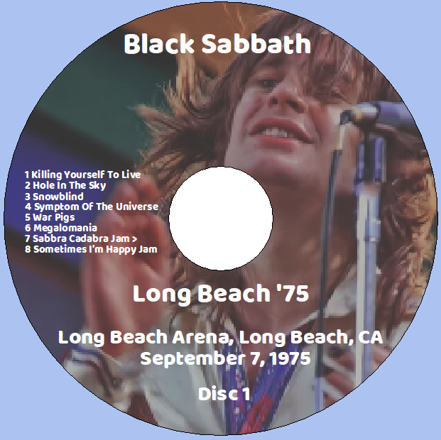 Black Sabbath: Long Beach '75 - Long Beach Arena, Long Beach, CA September 7, 1975 Live Concert (2CD) - Image 3