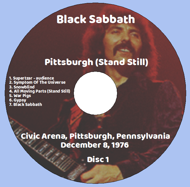 Black Sabbath: Pittsburgh (Stand Still) - Civic Arena, Pittsburgh, Pennsylvania December 8, 1976 Live Concert (2CD) - Image 3