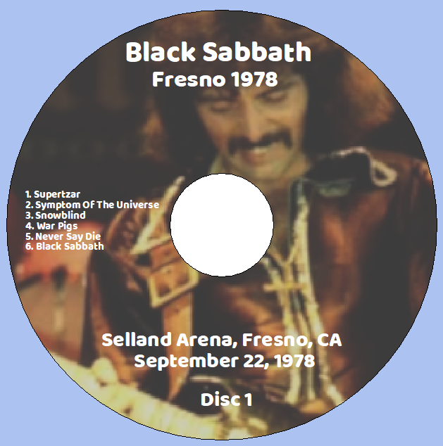 Black Sabbath: Fresno 1978 - Selland Arena, Fresno, CA September 22, 1978 Live Concert (2CD) - Image 3